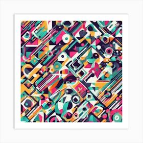 Abstract Geometric Pattern 10 Art Print