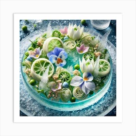 Frozen Lotus Salad Art Print