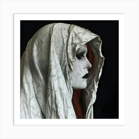 Shrouded Woman Art Print