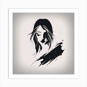 Woman'S Face Art Print