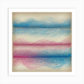 Abstract Wave Pattern Art Print