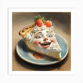 Pie Face 1 Art Print