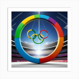 Olympic Rings Art Print