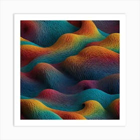 Abstract Wave Pattern Art Print