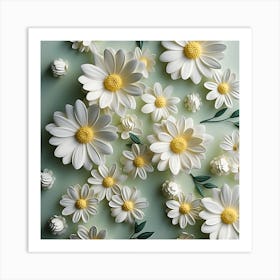 Daisy Flowers Art Print