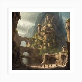 Fantasy City 119 Art Print