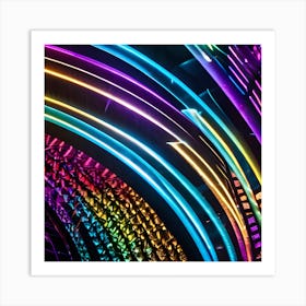 Rainbow Lights 1 Art Print