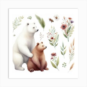 Bears 2 Art Print