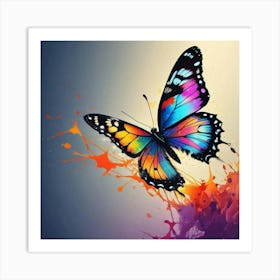 Colorful Butterfly 63 Art Print