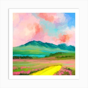 Mountain View Art Print