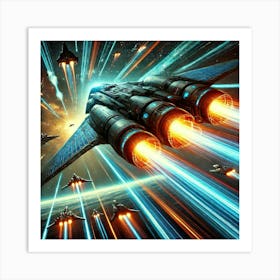 Solar Fang Solar Powered Boosters Converted Art Print