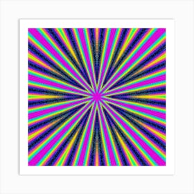 Psychedelic Ray Burst Affiche