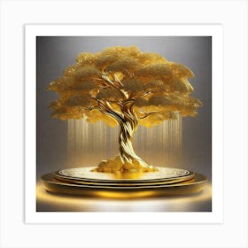 Tree Of Gold Art Print