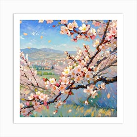 Blossoming Cherry Tree Art Print