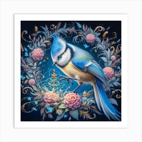 Blue Tit Art Print