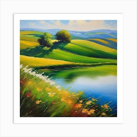 Summer Landscape Art Print