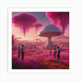 Pink World Art Print