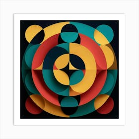 Geometric Circles Art Print