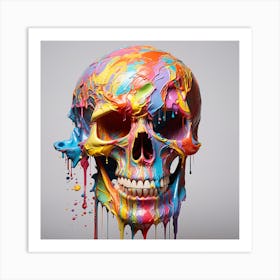 Colorful Skull 1 Art Print