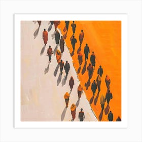 People Walking 3 Art Print