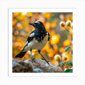 Rufous-Tailed Magpie Art Print