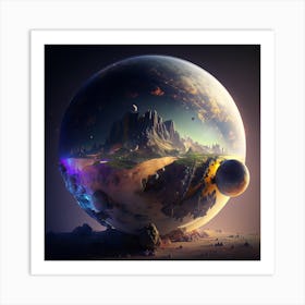 Planet In Space 5 Art Print