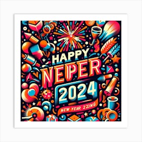 Happy New Year 2 Art Print