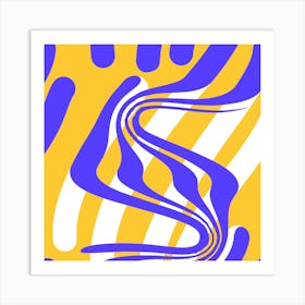 Abstract Painting Print Pattern Warp Lines Art Print