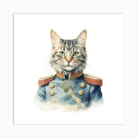 Napoleon Cat Portrait 1 Art Print