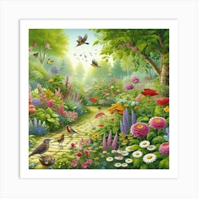 Garden Path Art Print