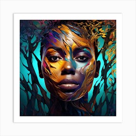 Portrait Of African Woman 6 Art Print