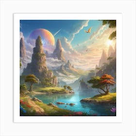 Fantasy Landscape Art Print