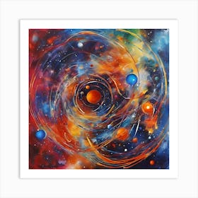 Galaxy Painting Art Print