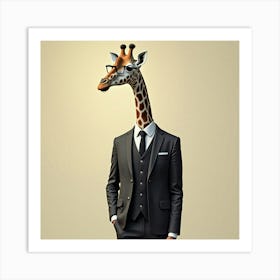 Flux Dev A Tall Slender Giraffe With A Gentle Calm Expression 2 Poster