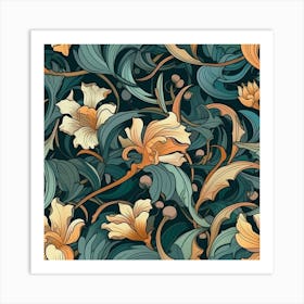 Floral Pattern 3 Art Print