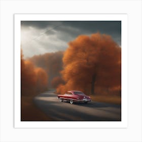 Rustic Charm on Wheels Art Print