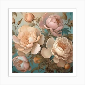 Peonies 4 Art Print