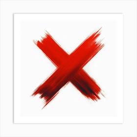 X logo Art Print