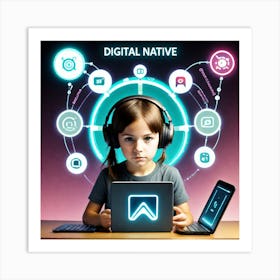 Digital Native 2 Art Print