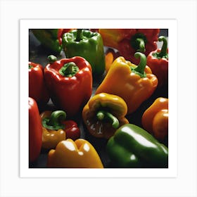 Colorful Peppers 98 Art Print