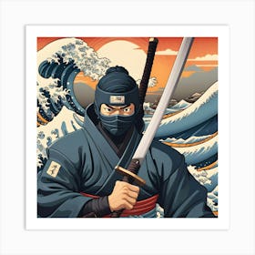 Ninja 4 Art Print