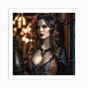 Steampunk Beauty Art Print