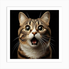 Scary Cat Art Print