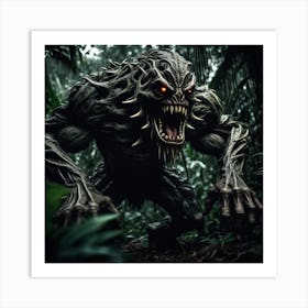 Demon In The Jungle Art Print