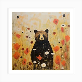 Bear Autumn Art Print