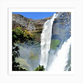 Waterfalls In Ecuador Art Print