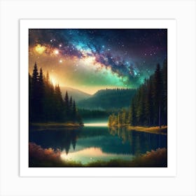 Starry Night Sky 17 Art Print