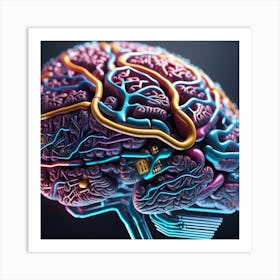 Human Brain 24 Art Print