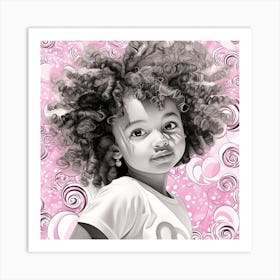 Afro Girl 51 Art Print