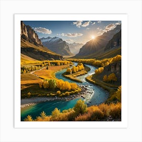 Tibetan Mountains Art Print